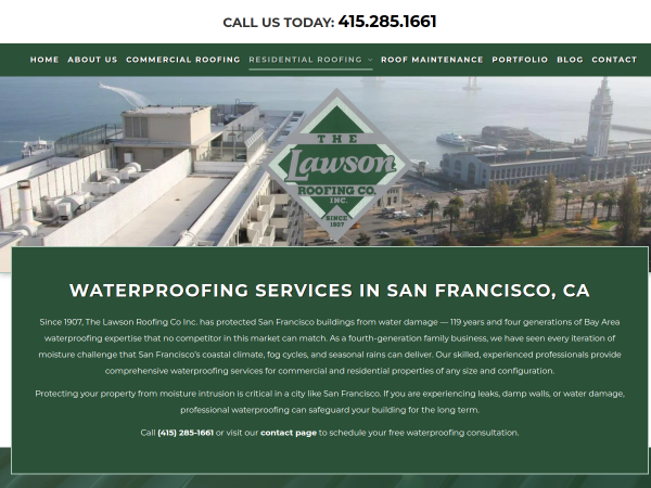 Waterproofing San Francisco Ca