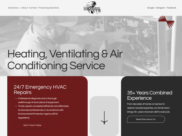 Contact McKenna Heat and Air, LLC for Professional HVAC Maintenance Service in Blanchard OK