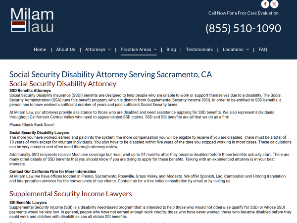Social Security Disability Lawyer Sacramento Ca