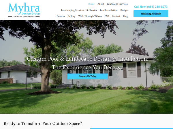 Myhra Design Group website