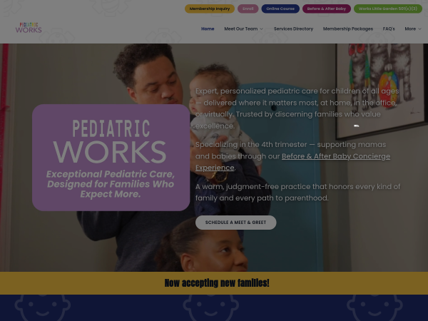 Pediatric Works Offers Personalized Black Family Pediatrician Care In Midtown Atlanta.
