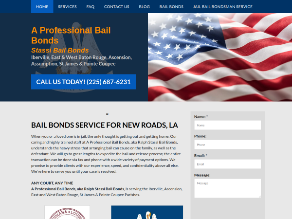 Bail Bonds New Roads LA