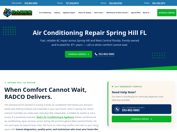 Air Conditioning Repair Spring Hill Fl