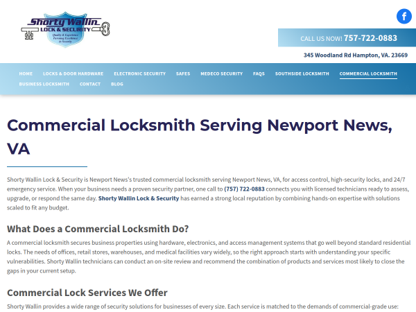 Commercial Locksmith Newport News Va