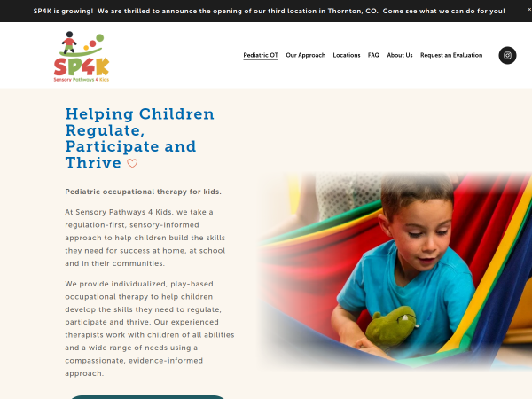 Sensory Pathways 4 Kids Is Your Trusted For Outpatient Pediatric Occupational Therapy In Wheat Ridge CO