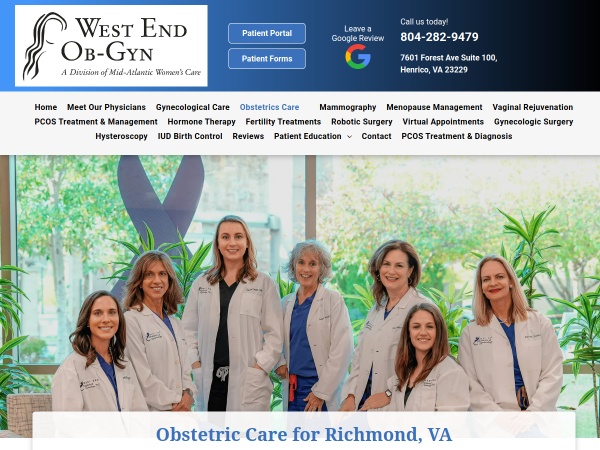Obstetric Care Richmond Va