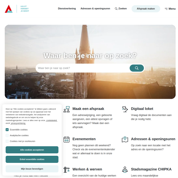 Website preview of Aalst Koolstraat