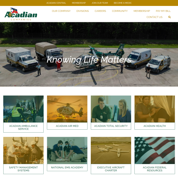 Website preview of Acadian Antiques