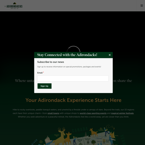 Website preview of ADK BOUNCE HOUSES, LLC