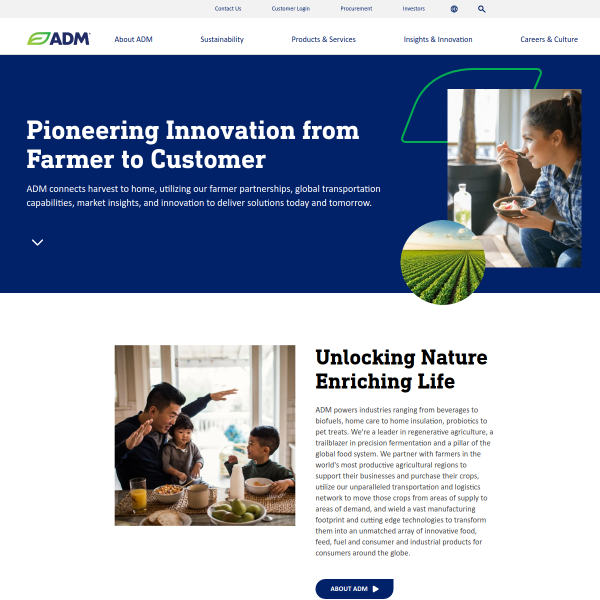 Website preview of ADM CARE SUPPORT LIMITED