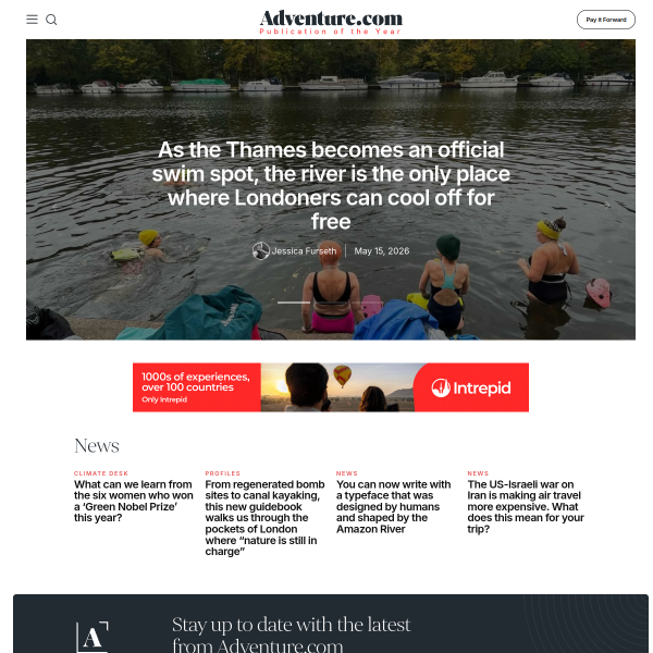 Website preview of Adventure Q2 Hostel