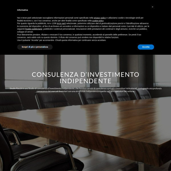 Website preview of ADVISORY S.R.L.