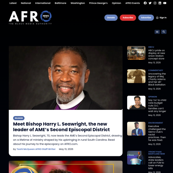 Website preview of Afro Cachos Médici