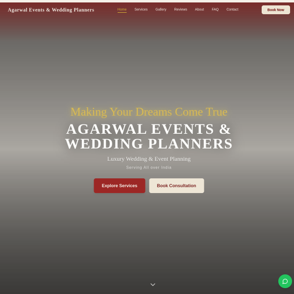 Agarwal Event Planners Website