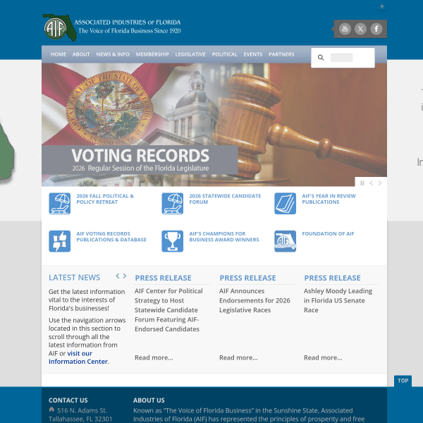 Website preview of AIF INVESTING LTD