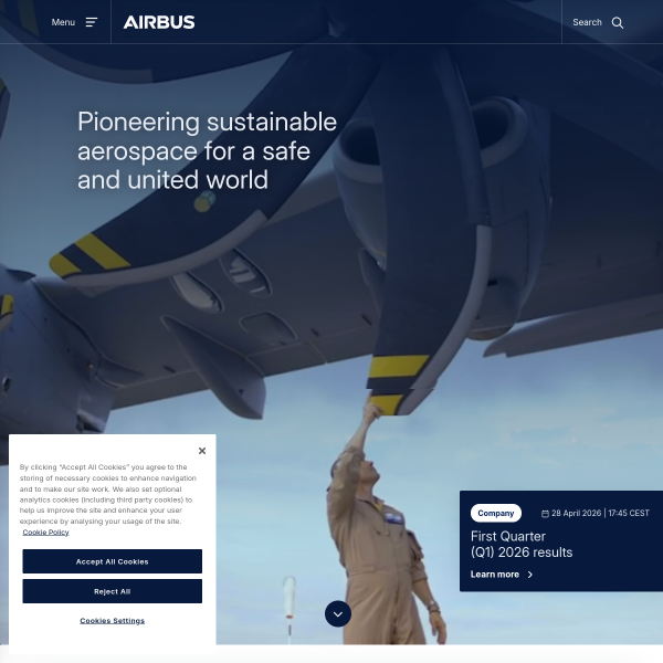 Website preview of Airbus Ireland Benefits Scheme