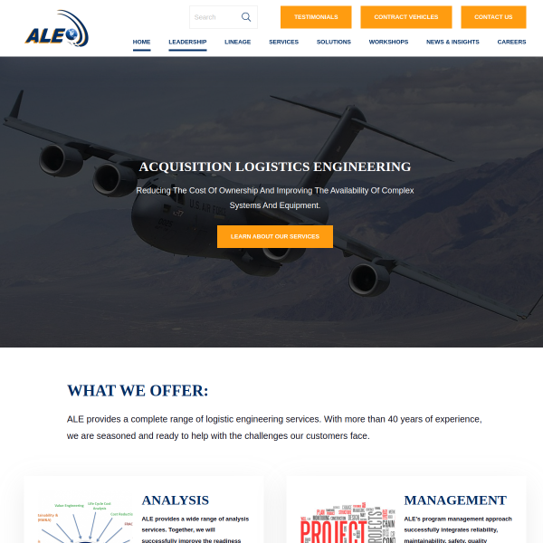 Website preview of Ale