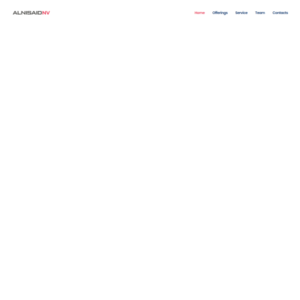 Website preview of ALNISAID