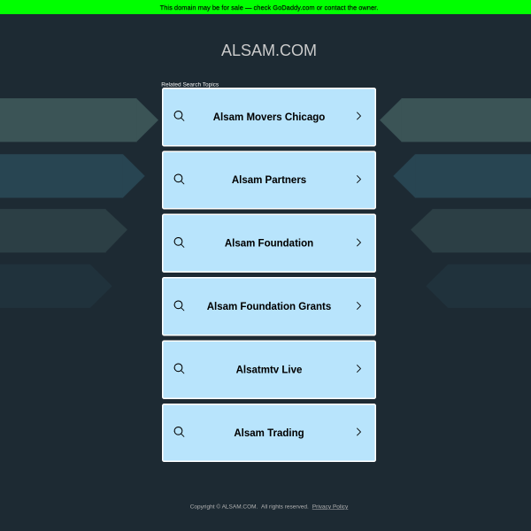 Website preview of alsam enterprise ltd