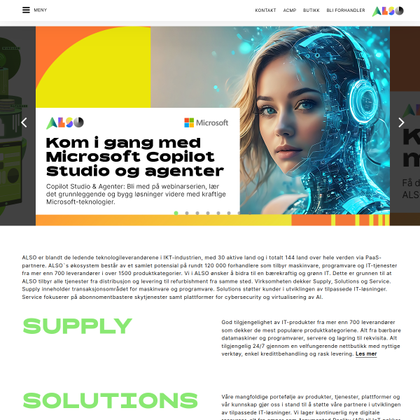 Website preview of ALSO RECORDS AS