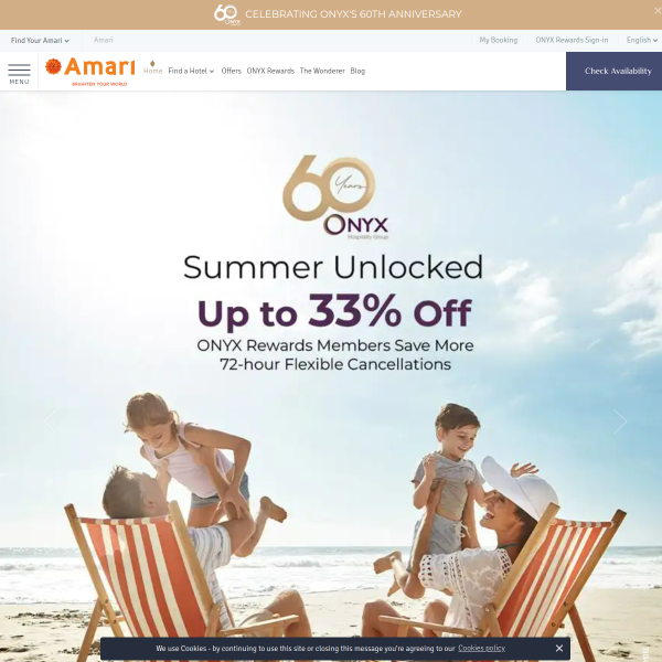 Website preview of Amari Dhaka