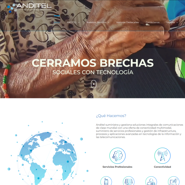 Website preview of Anditel S.A.S.