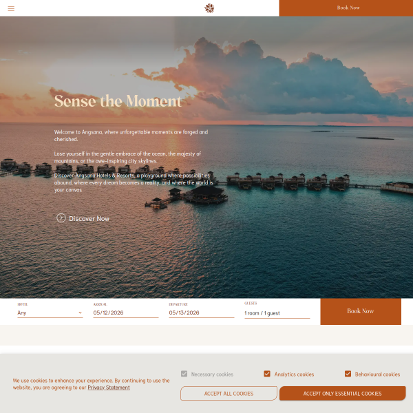 Website preview of Angsana Lang Co Resort