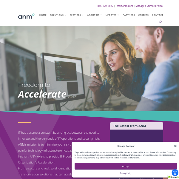 Website preview of ANM BUILDMART LLP