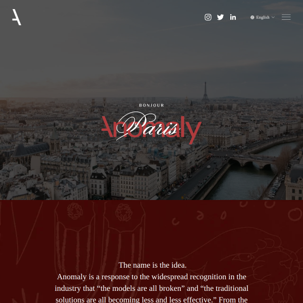 Website preview of Anomaly Long Alpha Master, LP