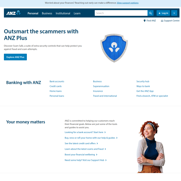 Website preview of ANZ Wholesale Balanced Growth Fund