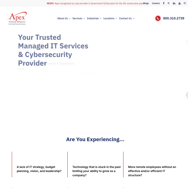 Website preview of Apex Luck Limited