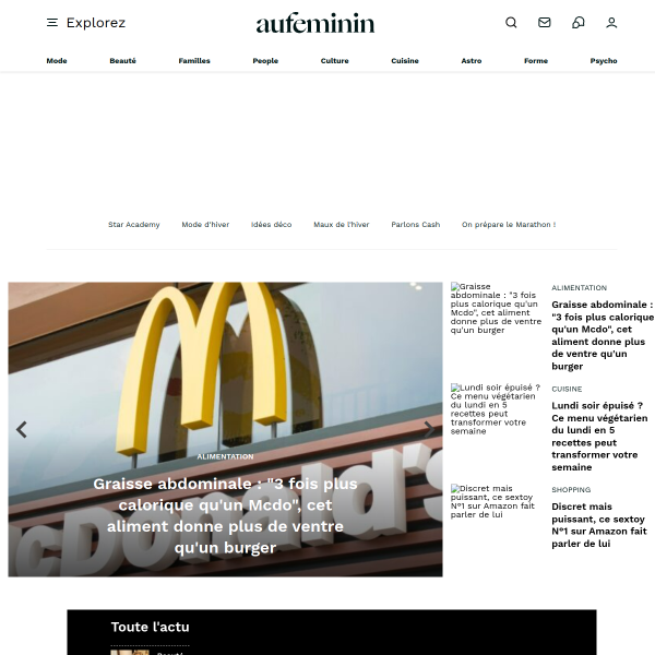 Website preview of aufeminin