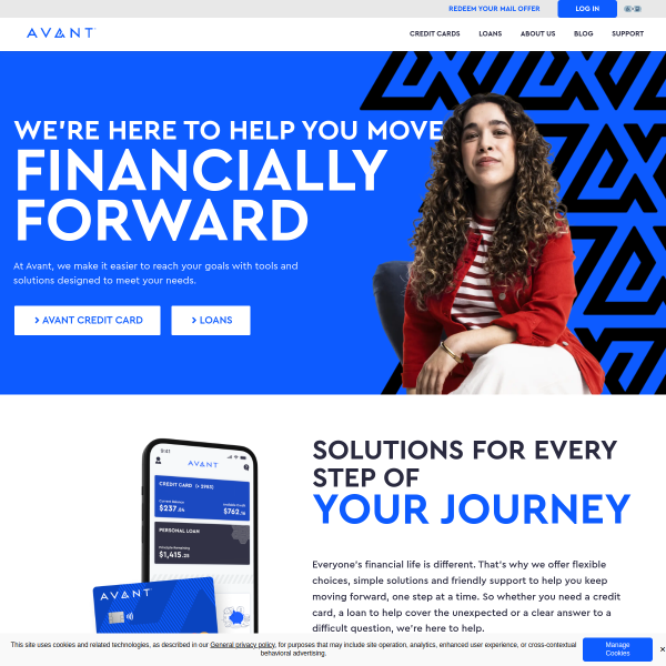 Website preview of Avant Tecno Oy