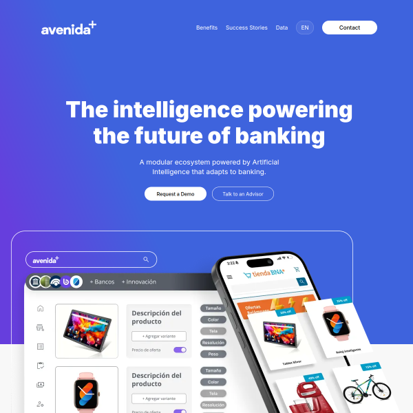 Website preview of Avenida Constituyentes - Paseo Lomas Altas