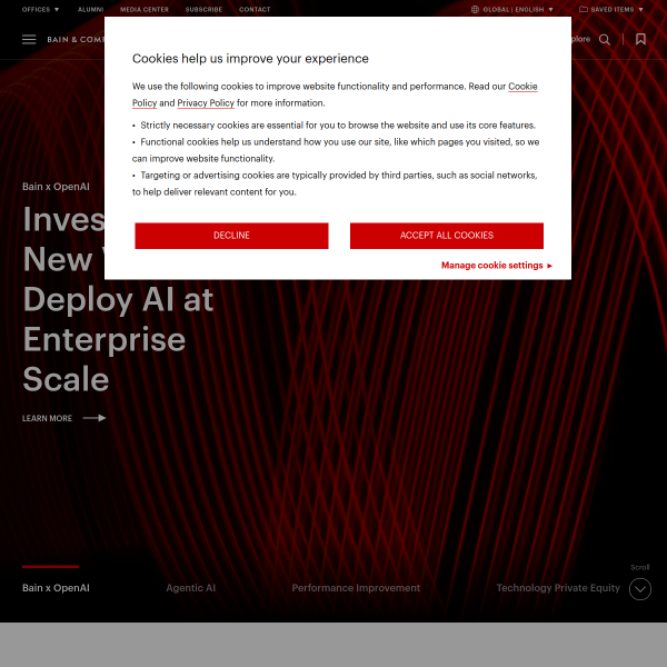 Website preview of Bain Capital Middle Market Credit Partners V GP, Limited