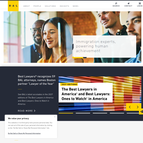 Website preview of BAL DENTAL INC