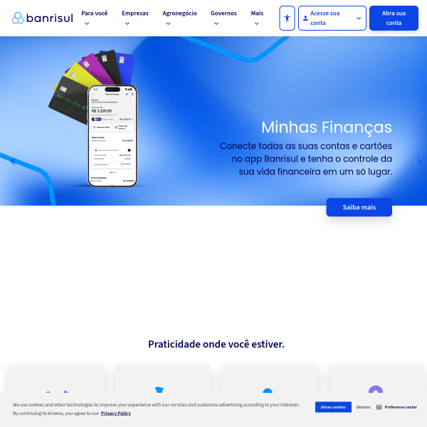 Website preview of Banrisul [FECHADO]