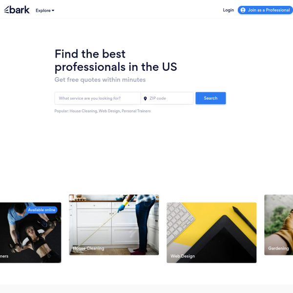 Website preview of Barkács 2000