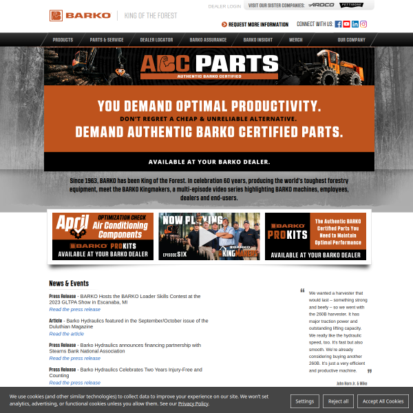 Website preview of BARKO INDESIGN  SRL