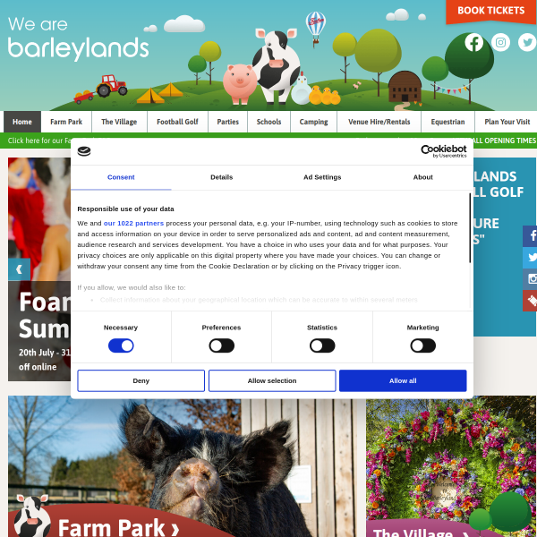 Website preview of BARLEYLANDS RIDING SCHOOL LIMITED