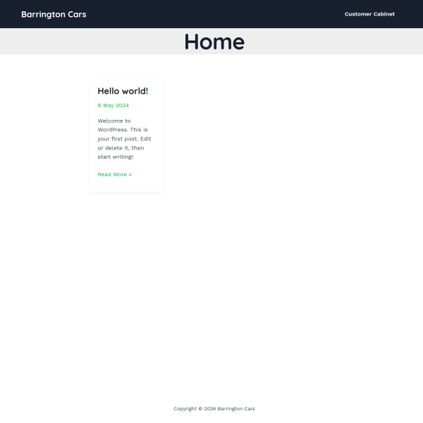 Website preview of BARRINGTON GIFTWARE LTD