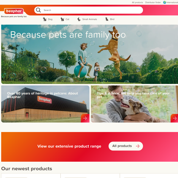 Website preview of Beaphar Polska Sp. z o.o.