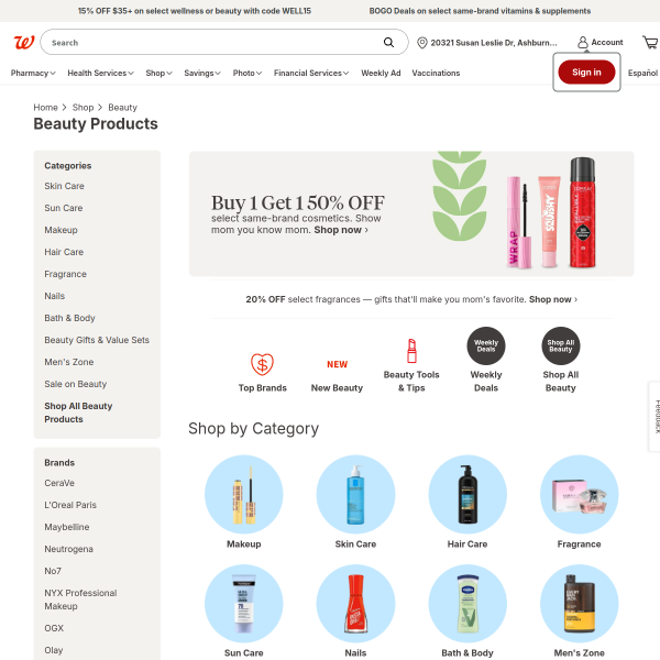 Website preview of Beauty Brands OÜ
