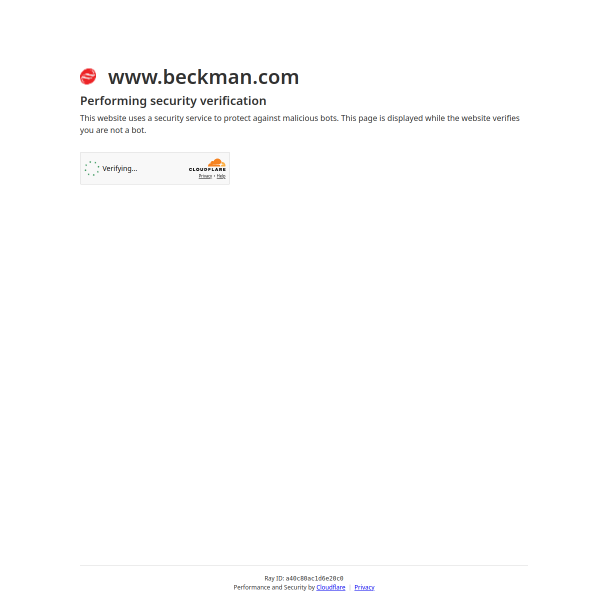 Website preview of Beckman Laboratories de Mexico