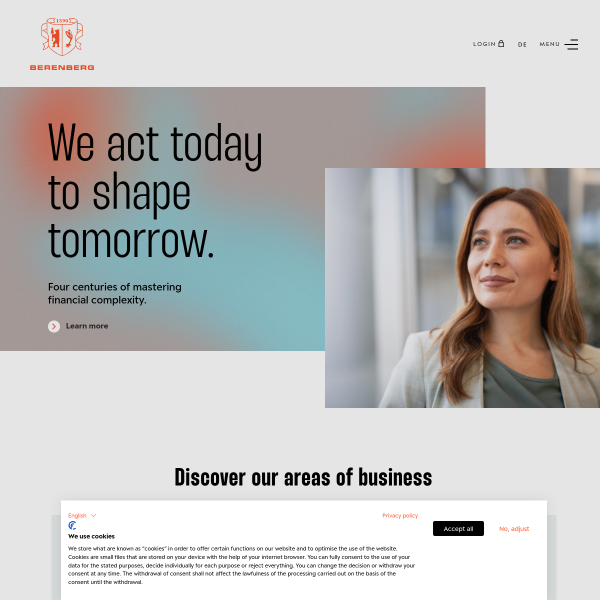 Website preview of Berenberg Alternative Assets Fund II S.A. SICAV-RAIF - Berenberg Digital Infrastructure Debt Fund I