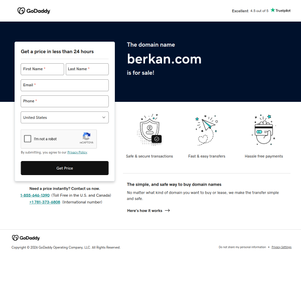 Website preview of BERKAN MEHMETOGLU