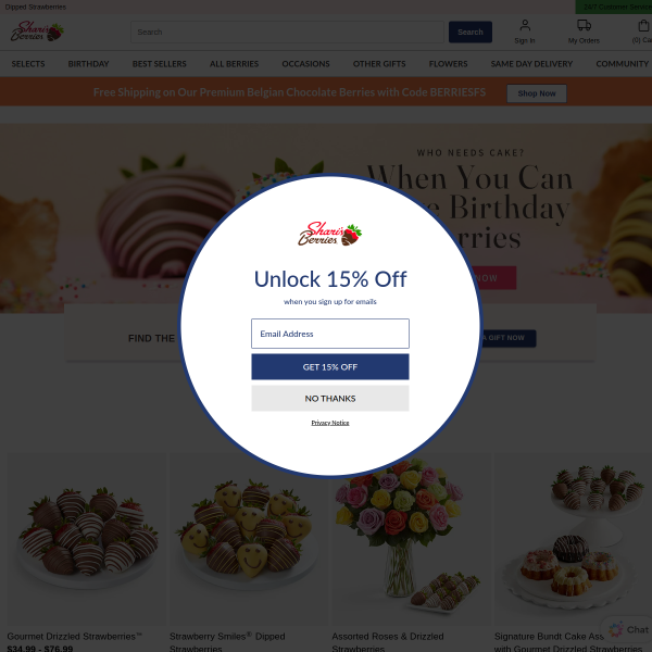 Website preview of berry mobile