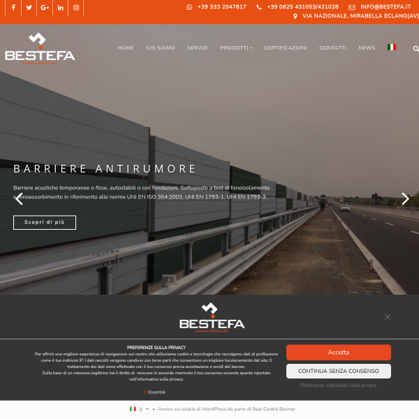 Website preview of Bestefa Oy