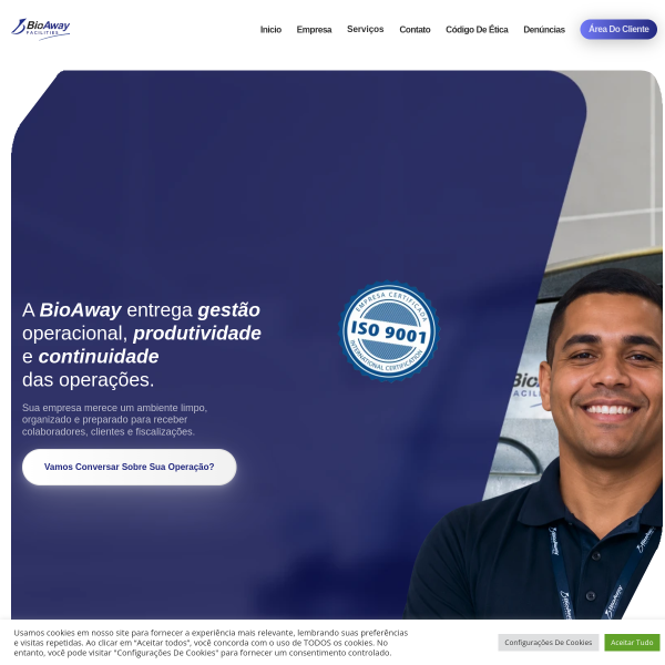 Website preview of bioaway pest control