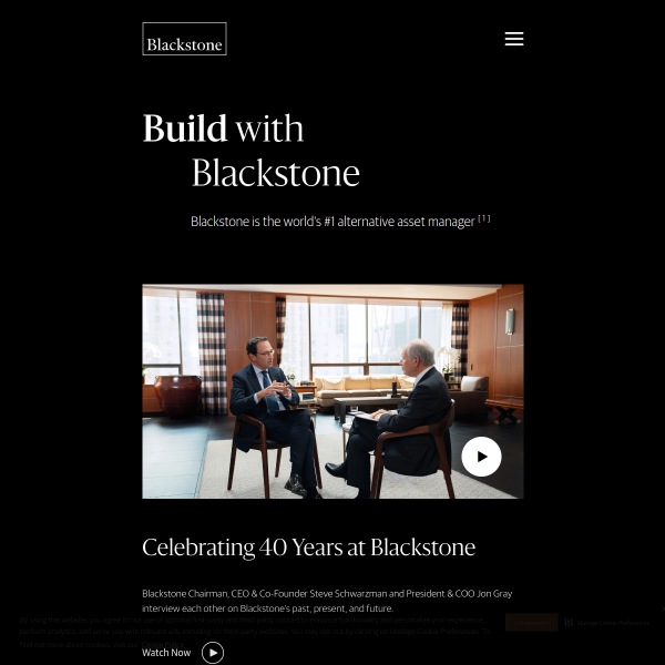 Website preview of BLACKSTONE PRIVATE IG (LUX) FUND SCSP